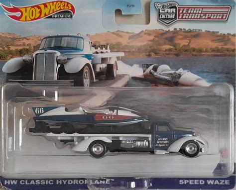 Hot Wheels Car Culture Team Transport HW Classic Hydroplane Speed Waze Universo Hot Wheels