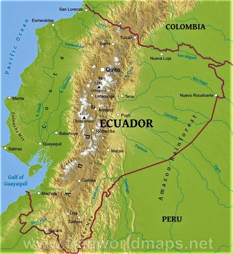 Actual Mapa Del Ecuador Politico