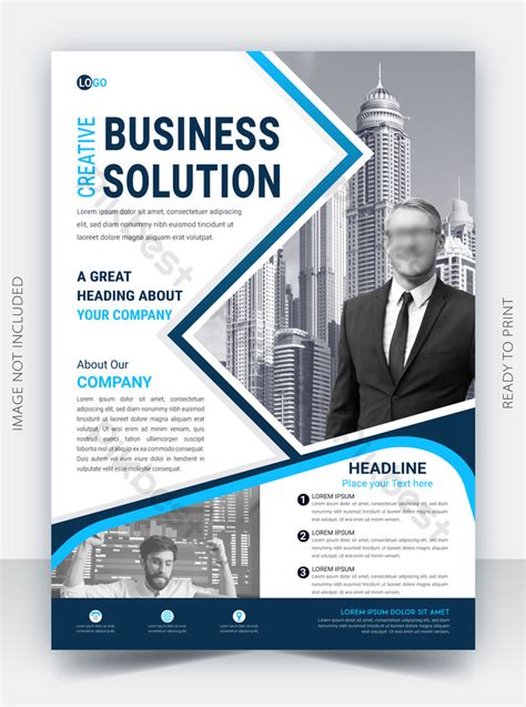 Corporate Flyer Design Template With Good Looking | EPS Free Download ...