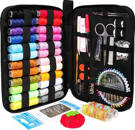 Fshyos Kit De Costura De Colores Para Adultos Suministros De