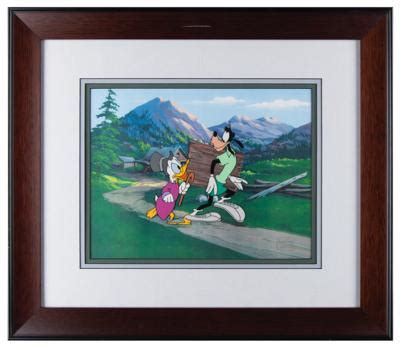 Goofy And Scrooge Mcduck Production Cels From Sport Goofy In