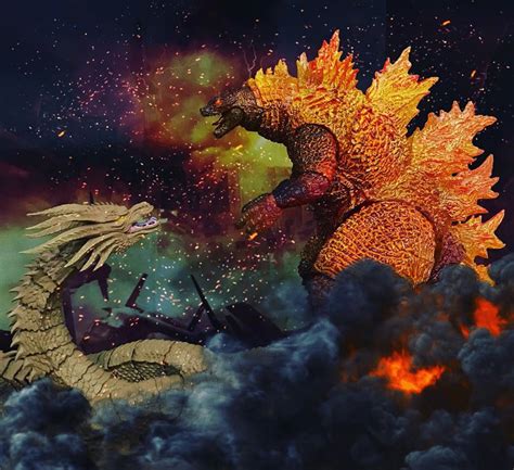 Shma Ultime Burning Godzilla By Misssaber444 On Deviantart