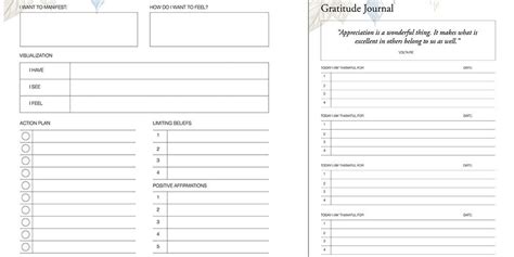 Free Printable Law Of Attraction Planner