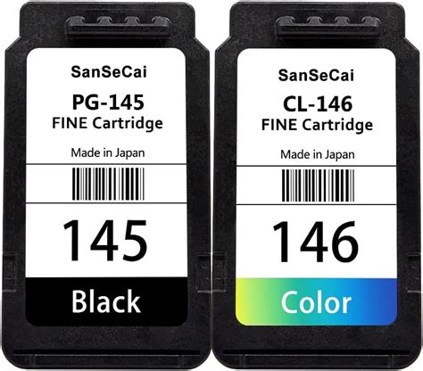 Sansecai Para Canon Pixma Pg 145 Cl 146 Cartuchos De Tinta Negrotri