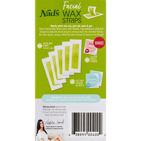 Nad S Hair Removal Wax Facial Strips Pack Woolworths