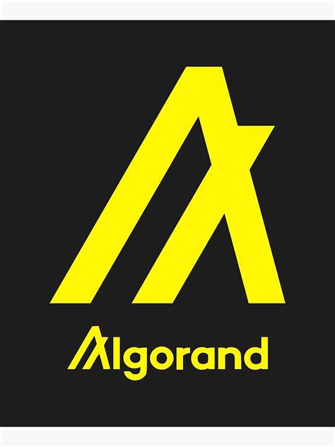 Algorand ALGO Lemon Poster By PopFoxT Shirts Redbubble