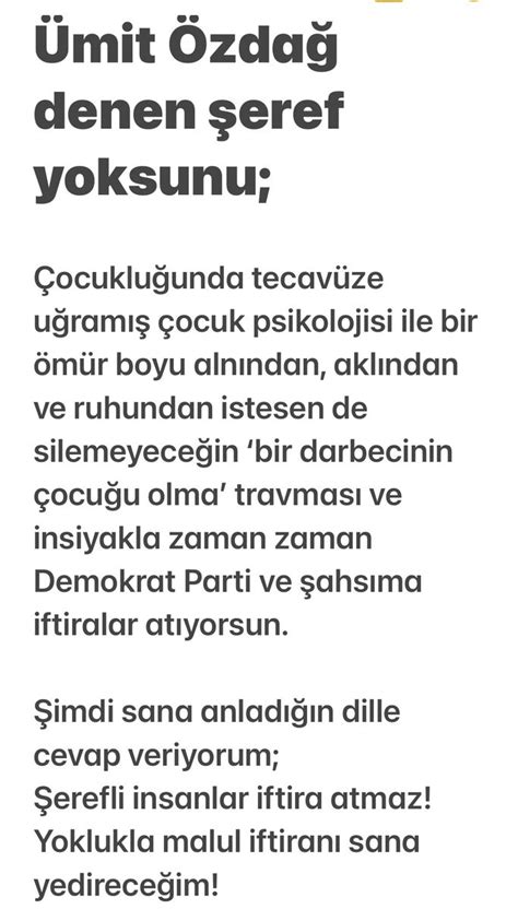 23 DERECE on Twitter Demokrat Parti Genel Başkanı Gültekin Uysal