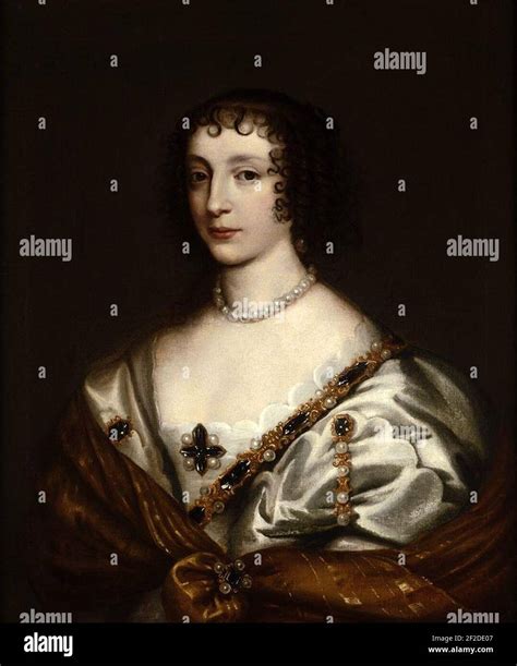 Portrait Of Henrietta Maria 1609 1669 Queen Of England Consort Of