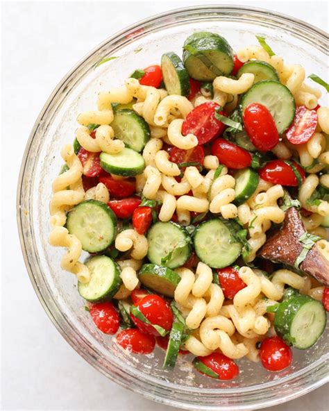 15 Minute Cucumber Tomato Pasta Salad The Natural Nurturer