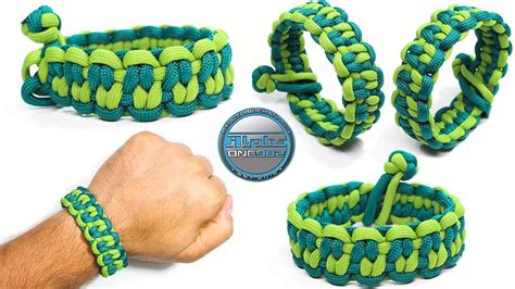 How To Make A Paracord Bracelet Blaze Bar Without Buckles With Diamond