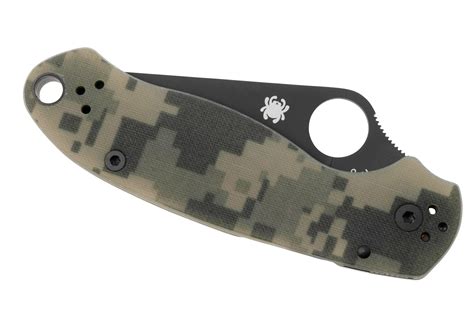 Spyderco Para 3 Camo G10 Black Blade C223gpcmobk Navaja Compras Con