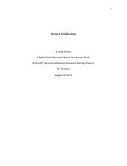 Weeks 1 8 Reflections 501 Docx 1 Weeks 1 8 Reflections Kaleigh Parker