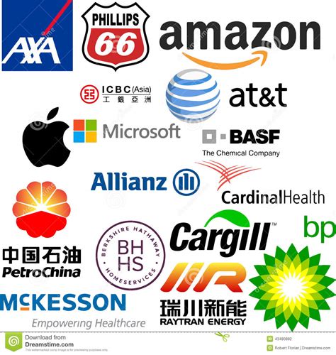 Logos Of The World Largest Companies Editorial Photography Image