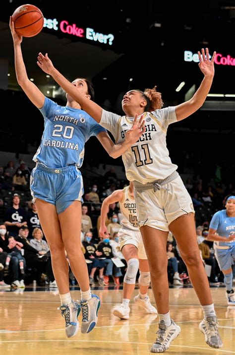 Georgia Techs Height Length Too Much For Unc Womens Basketball Tar