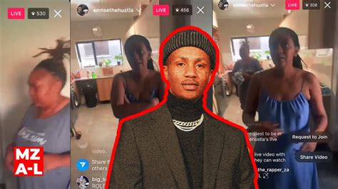 Video Emtee Fights With His Pregnant Wife On Instagram Live Youtube