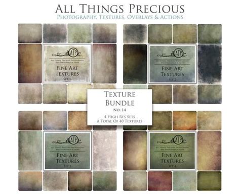 40 Fine Art Textures Bundle No 14 Photography Overlays Etsy