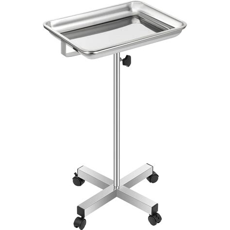 Vevor Mayo Tray Stainless Steel Mayo Stand X Inch Trolley Mayo Tray