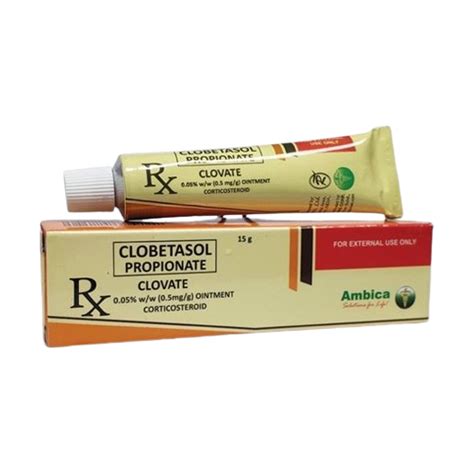 CLOVATE Clobetasol Propionate 0 05 0 5mg G Ointment 15g Price In