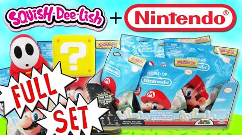 Squish Dee Lish Nintendo Full Set Slow Rise Squishies Blind Bag Opening