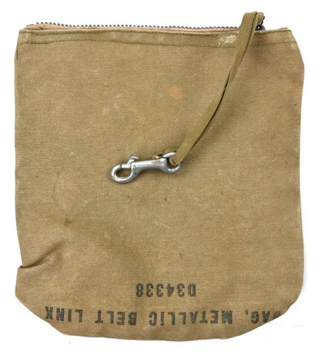 WorldWarCollectibles US WW2 50 Cal Machine Gun Link Bag