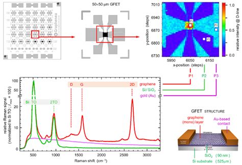 concept  raman spectral mapping exemplified   graphene sample