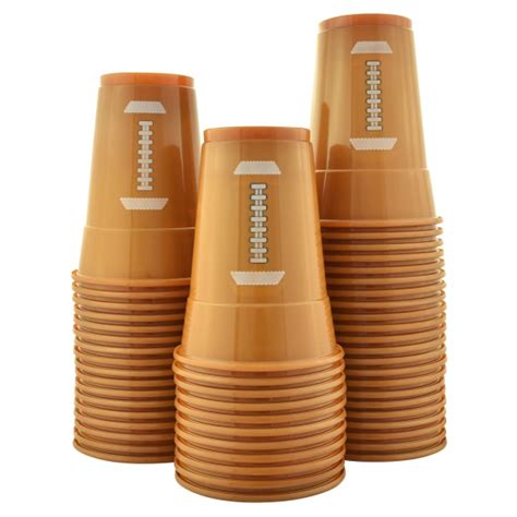 Football Plastic Cups 16 Ounce Kovot