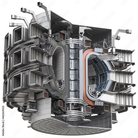 ITER Fusion Reactor. Tokamak. International Thermonuclear Experimental ...