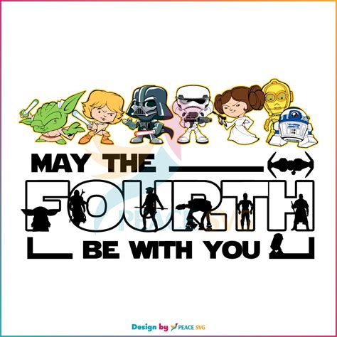 May The Fourth Be With You SVG Funny Disney Star Wars SVG Files For