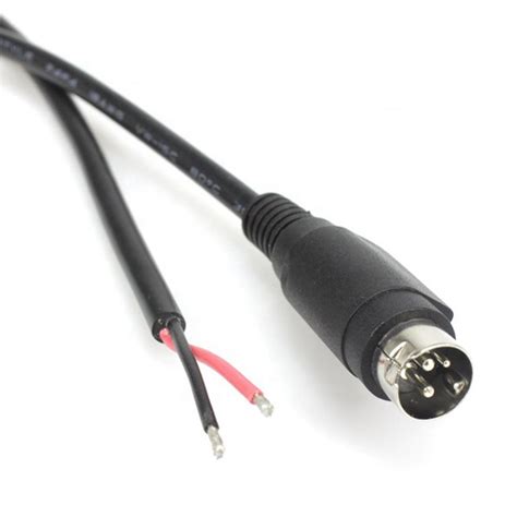 Stripped 12V 3 Pin Din Male To Open End Power Printer Cord