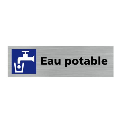 Pictogramme EAU POTABLE Q0301 Matière Aluminium Leroy Merlin