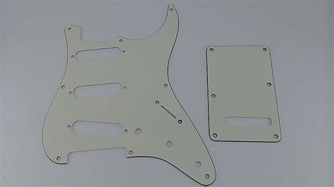 Fender 3 Ply Mim Stratocaster Pickguard And Backplate Reverb