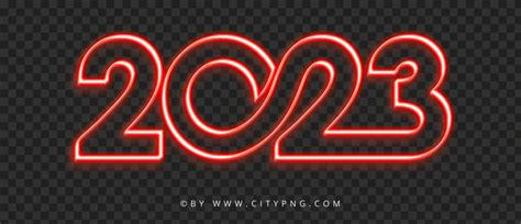 Glowing Neon Red Text Logo Numbers Hd Png Citypng