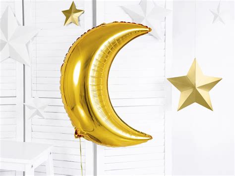 Partycolare Palloncino Mylar Super Shape Cm Luna Oro