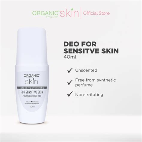 Organic Skin Japan Unscented Intensive Whitening Underarm Deodorant Deo