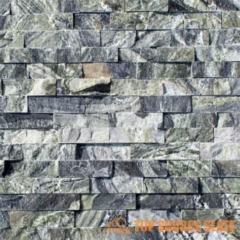 Natural Exterior Stacked Stone Ledger Panel Backsplash Kitchen Top