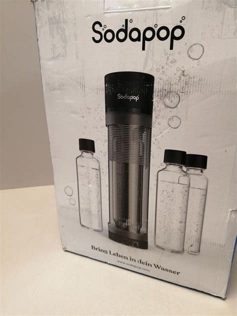 Sodapop Wassersprudler Logan Starterset mit CO₂ Zylinder und 3x