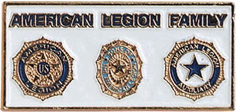 3-Emblem American Legion Family Tack - American Legion Flag & Emblem