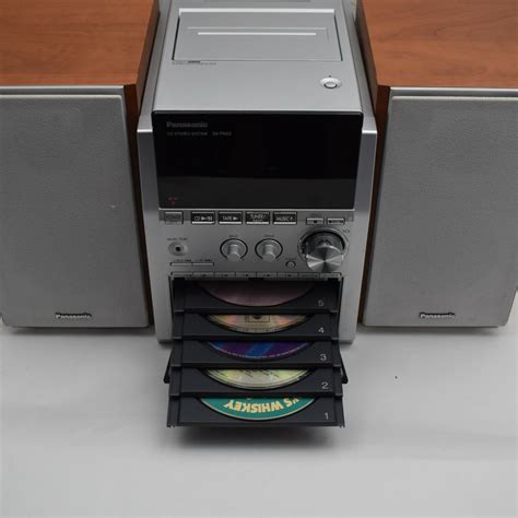 Panasonic Sa Pm Compact Bookshelf Stereo System Am Fm Cassette Cd