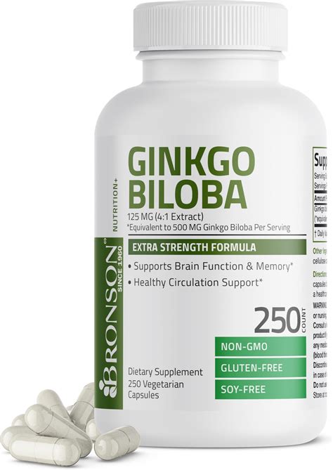 Amazon Nutricost Ginkgo Biloba 120mg 240 Capsules Extra