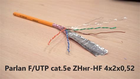 Кабель Parlan F/UTP ZHнг(А)-HF 4х2х0,52. Витая пара для кабельных ...