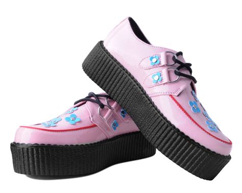 Pink And Blue Patent Flower Viva Mondo Creeper