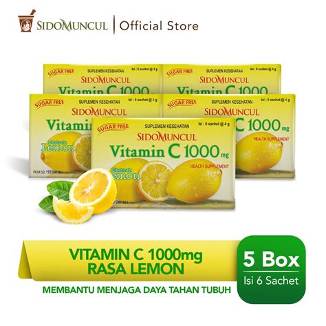 Jual Paket Sido Muncul Vitamin C Mg Lemon Pack Shopee Indonesia