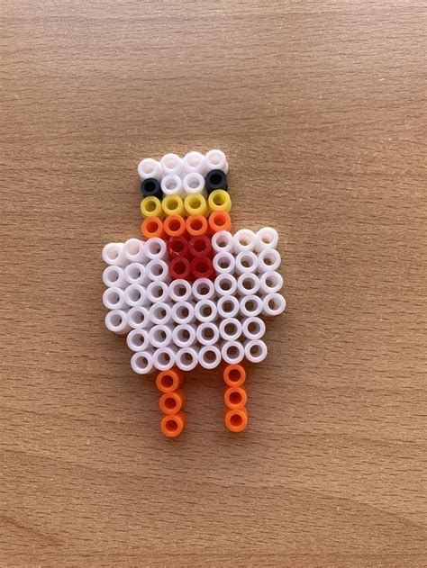 Hice Un Pollo De Minecraft Con Hama Beads Pixel Art Nbkomputer