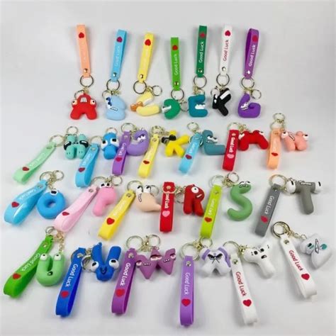 Alphabet Lore Keychain Figure Toys Cute Style Alphabet Number