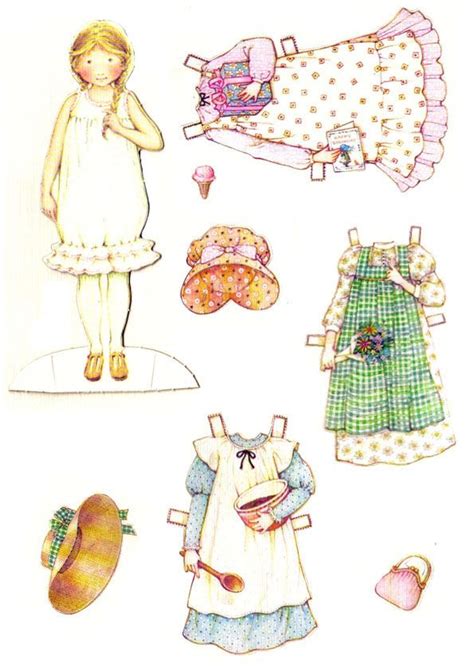 Holly Hobbie 2 Paper Dolls Vintage Paper Dolls Holly Hobbie Doll