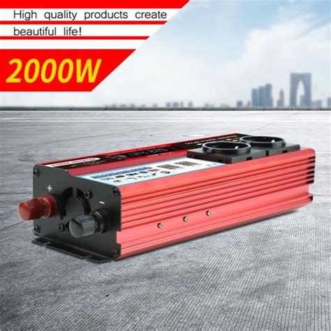 1000W Onduleur à onde sinusoïdale Pure 2000W haute efficacité pour