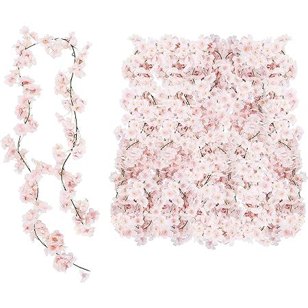 Amazon PARTY JOY 11 8ft Artificial Cherry Blossom Flower Garland