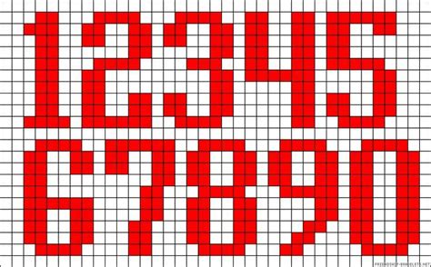 Numeri Cross Stitch Numbers Hama Beads Patterns Cross Stitch Letters