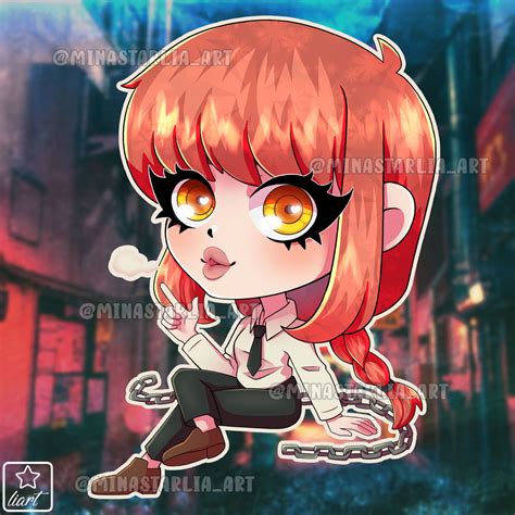 Makima Chibi Chainsawman By Minastarliart On Deviantart