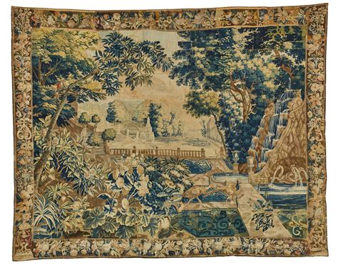 A Flemish Verdure Tapestry Probably Lille Early Th Century And